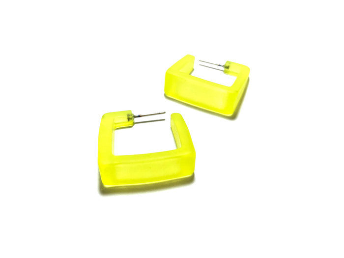 neon square hoops