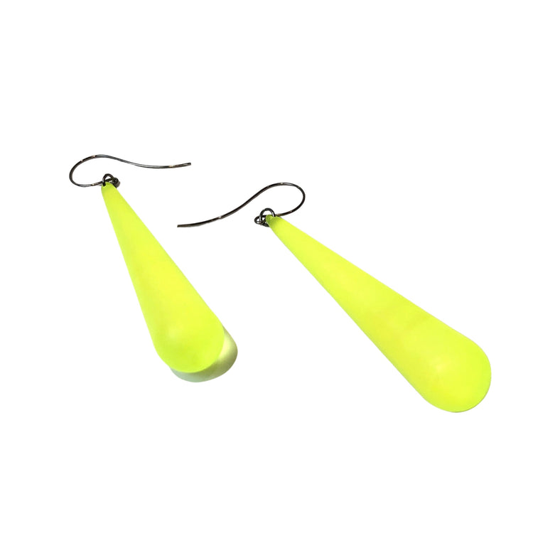 neon long earrings