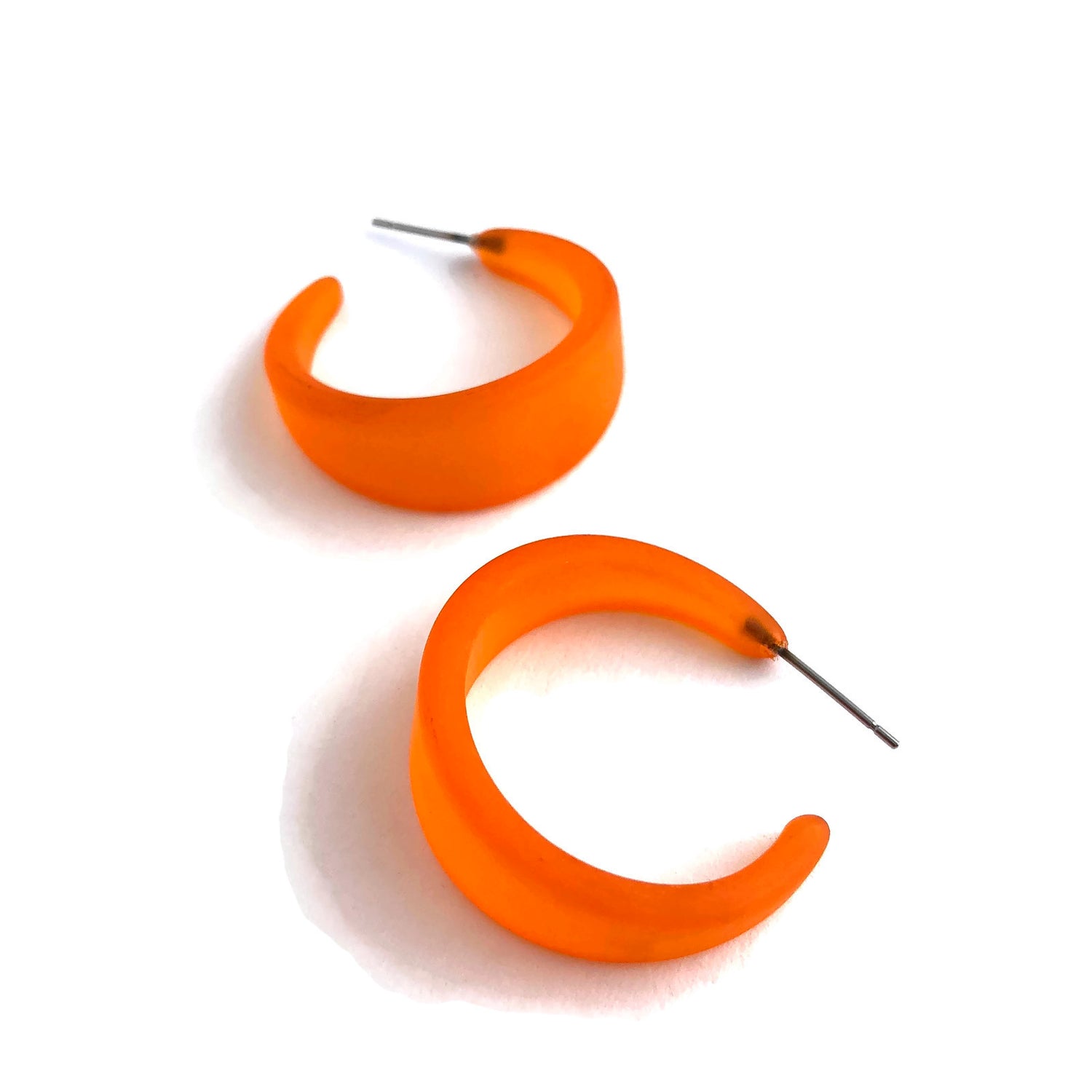 orange lucite jewelry