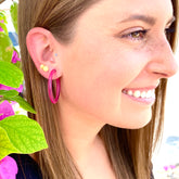 large jelly earrings