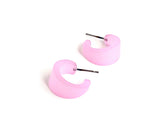 small pink hoops