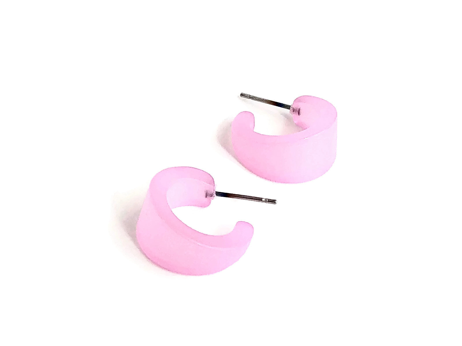 small pink hoops