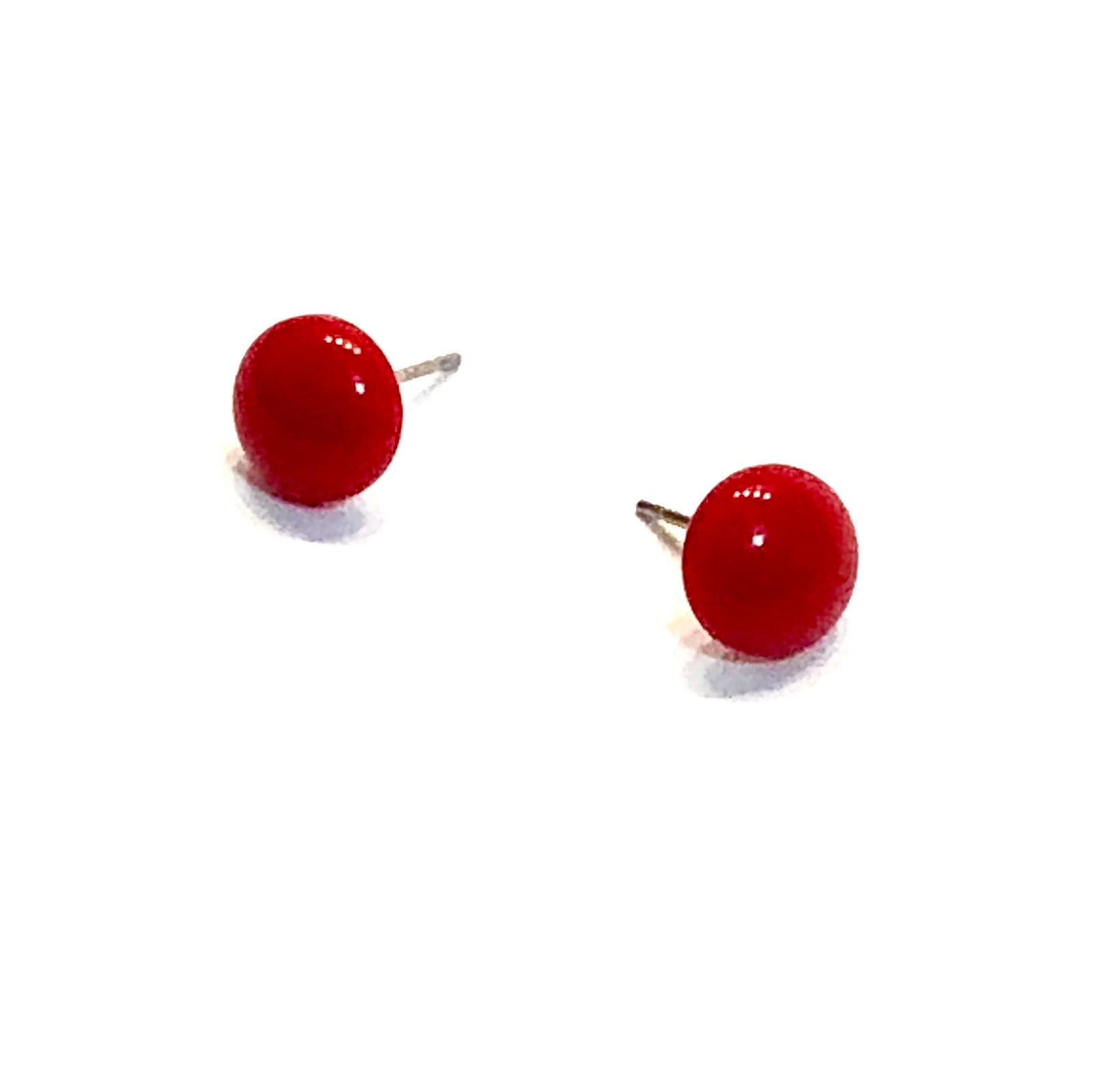 cherry red studs