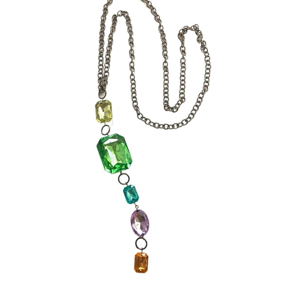 Pastel Story Pendant Shine-On Chain Rope Necklace