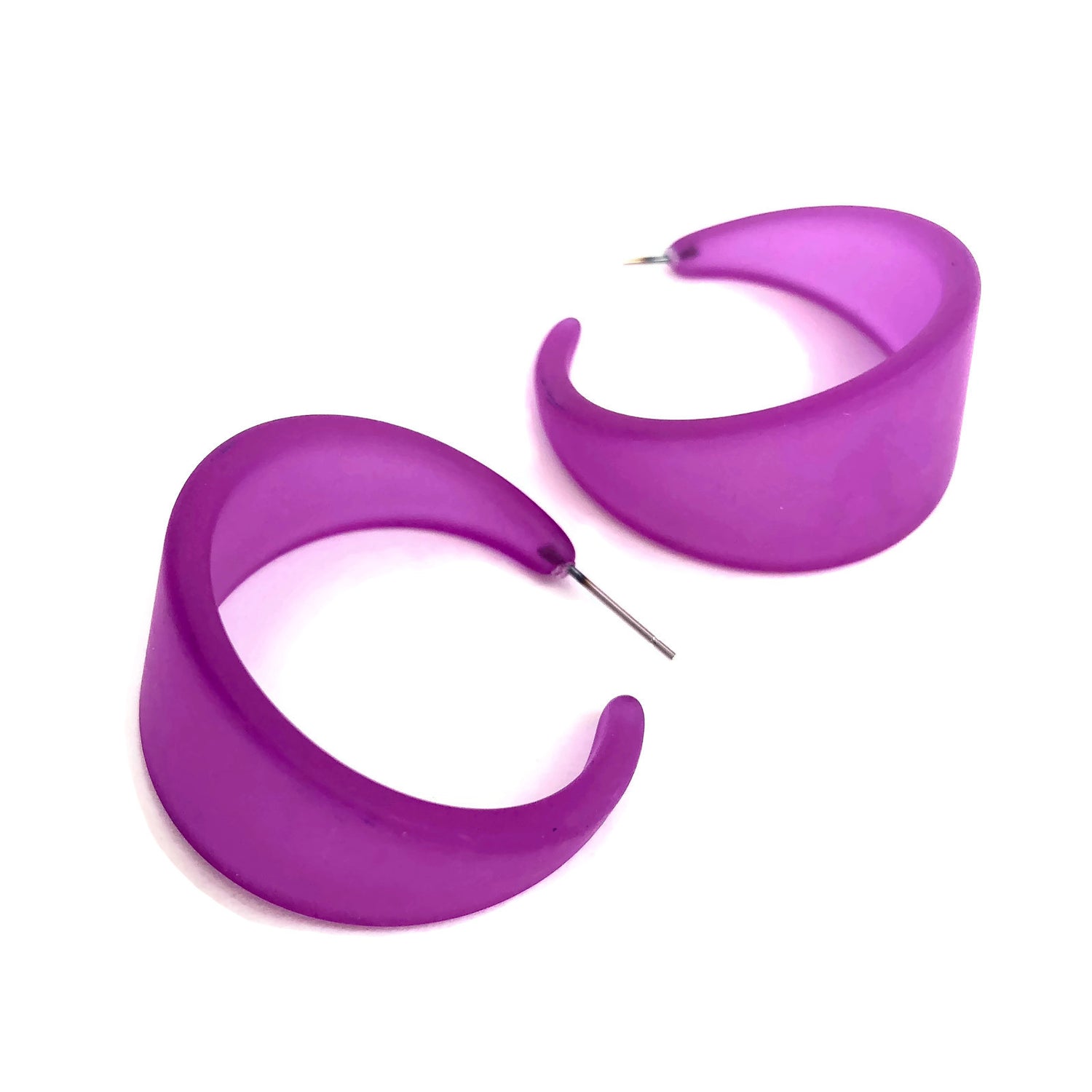 huge violet hoops