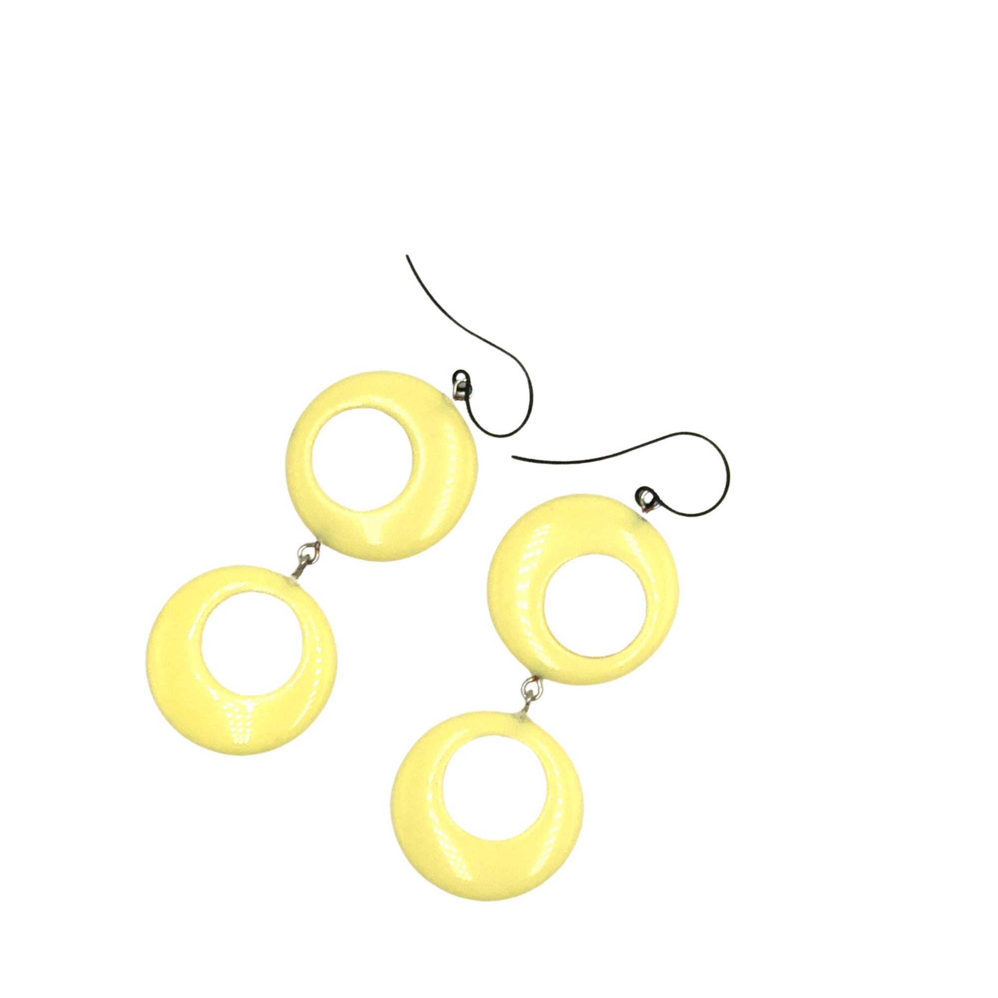 light yellow earrings