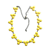 yellow trinity necklace